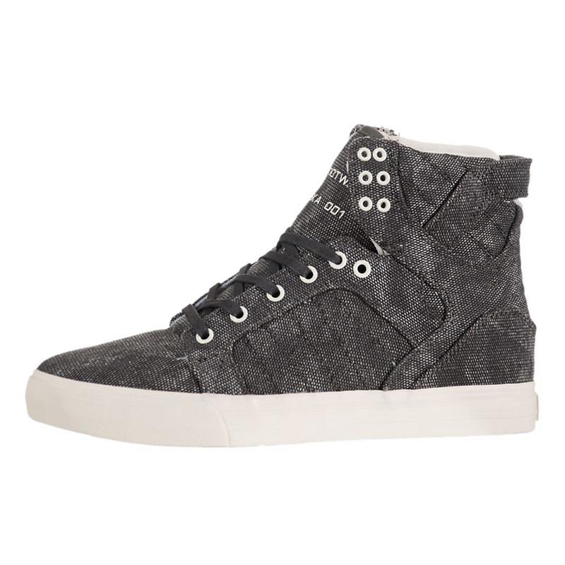 Supra SKYTOP - Bayan Boğazlı Ayakkabı - Gri - Türkiye (94732MHBG)